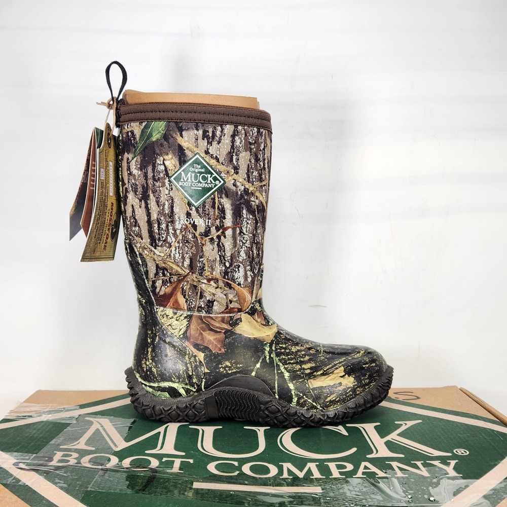 Muck Boot Company Rover II Kids Size 1 Mossy Oak Camo Waterproof Outdoor Boots